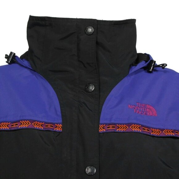 The North Face 92’ Rage Retro Aztec Trim Purple Orange Jacket Women sz M /488 - Picture 2 of 11